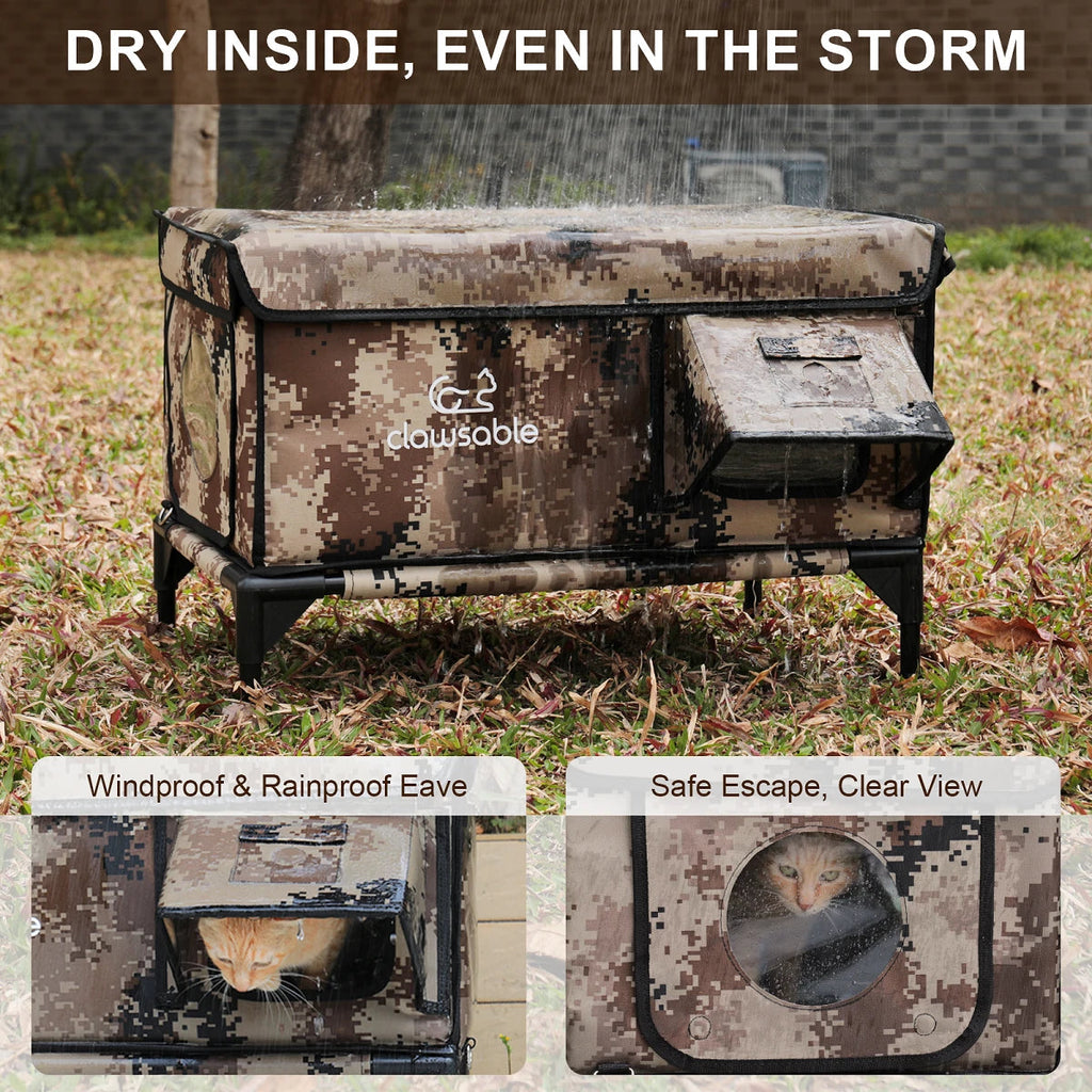 2025 Tall Classic Box Heated Cat House – Large